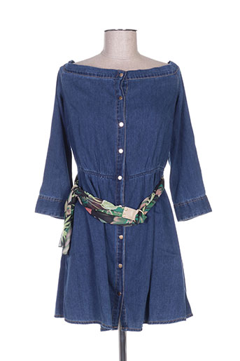 guess robes femme de couleur bleu