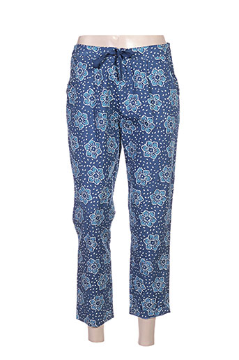 yerse pantacourts femme de couleur bleu