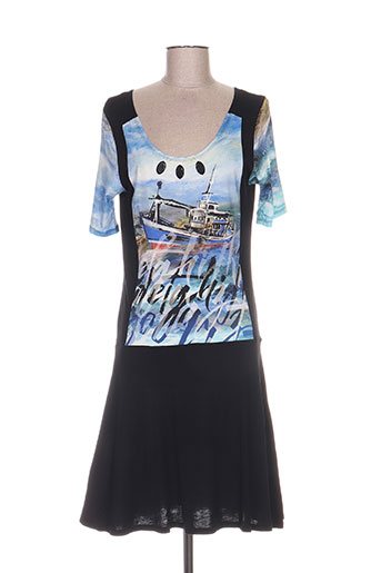 bleu d'azur robes femme de couleur noir