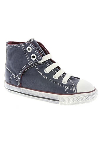 converse chaussures garçon de couleur bleu