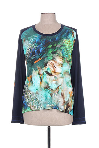 jean gabriel t-shirts femme de couleur bleu