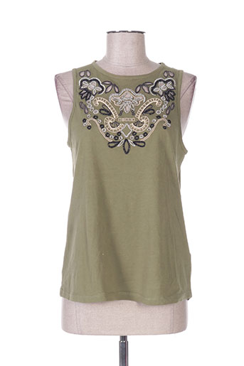 school rag t-shirts femme de couleur vert