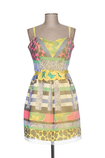 rinascimento robes femme de couleur jaune