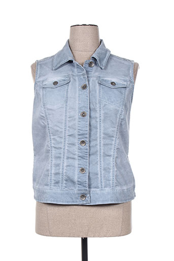 enjoy gilets femme de couleur bleu