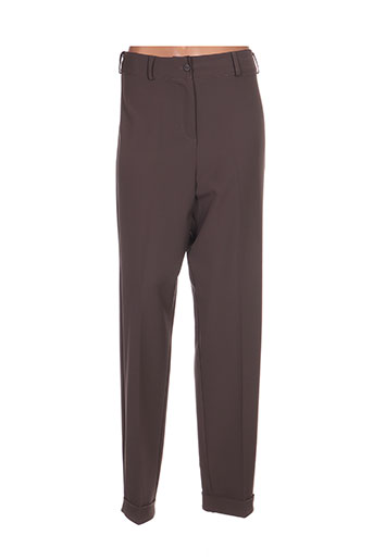 franck anna pantalons femme de couleur gris