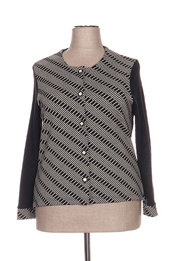 jean delfin gilets femme de couleur noir
