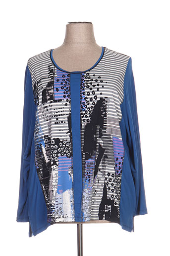 guy dubouis t-shirts femme de couleur bleu