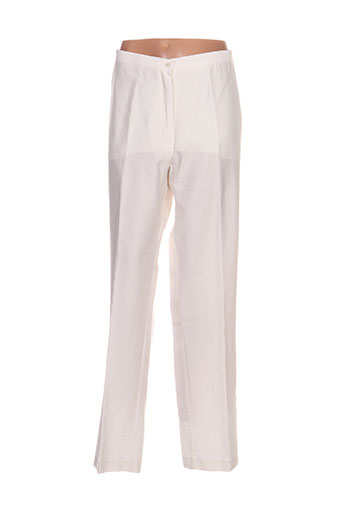 jean gabriel pantalons femme de couleur blanc