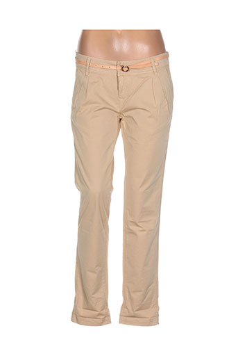 salsa pantalons femme de couleur beige