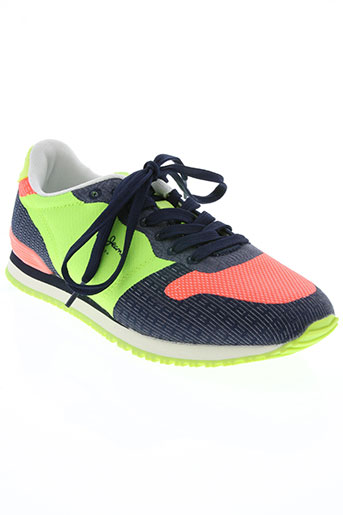 pepe jeans chaussures femme de couleur vert