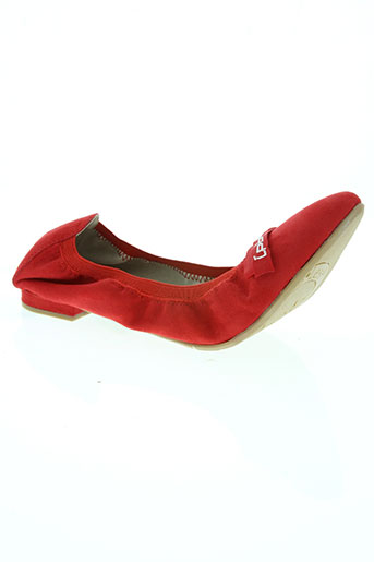 les p'tites bombes chaussures femme de couleur rouge