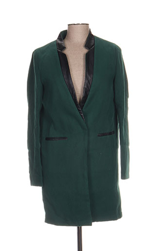 sweewë manteaux femme de couleur vert