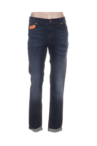 hugo boss jeans femme de couleur bleu