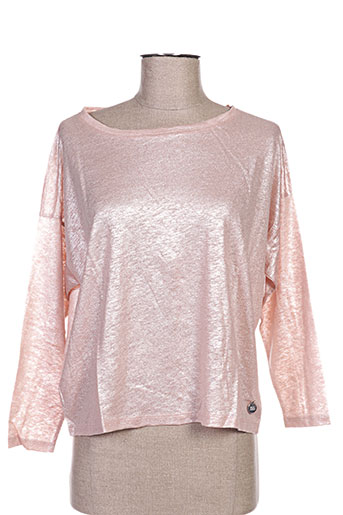 blanc boheme t-shirts femme de couleur rose