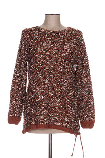 blanc boheme pulls femme de couleur marron