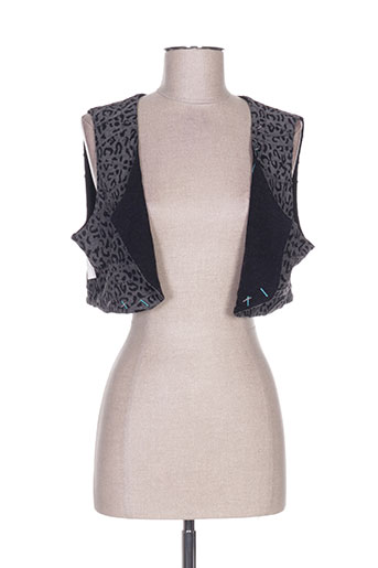 jean gabriel gilets femme de couleur gris