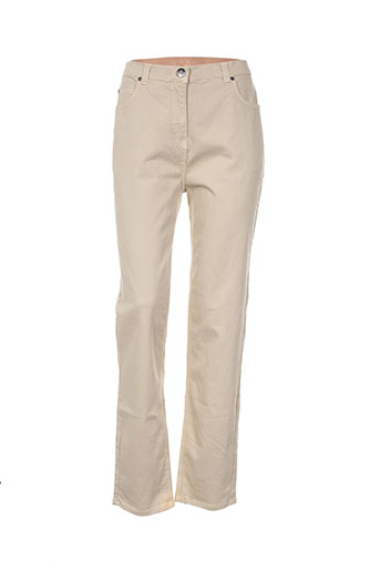 griffon pantalons femme de couleur beige