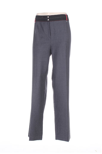 pause cafe pantalons femme de couleur gris