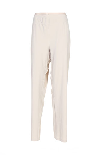pause cafe pantalons femme de couleur beige