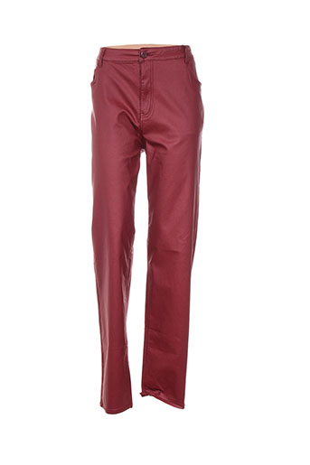 griffon pantalons femme de couleur rouge