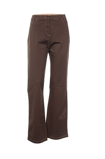kiplay pantalons femme de couleur marron