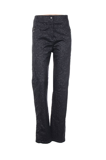pause cafe pantalons femme de couleur noir