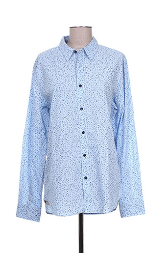 pepe jeans chemises femme de couleur bleu
