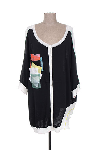 tricot chic gilets femme de couleur noir