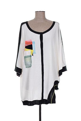 tricot chic gilets femme de couleur blanc