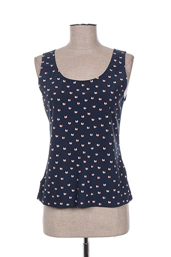bleu blanc rouge t-shirts femme de couleur noir