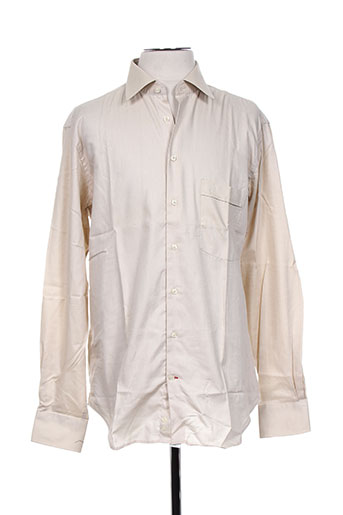 jean chatel chemises homme de couleur beige