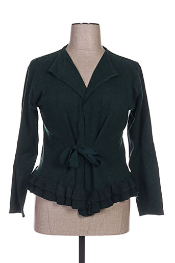 masai gilets femme de couleur vert
