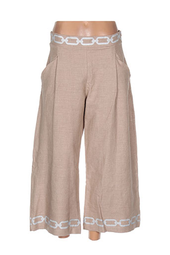 kontessa pantacourts femme de couleur beige