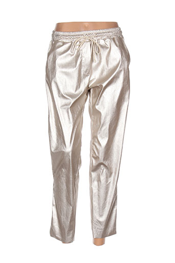 maryley pantalons femme de couleur beige