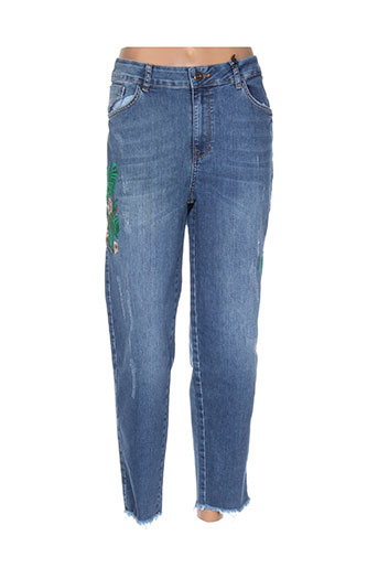 mat. jeans femme de couleur bleu