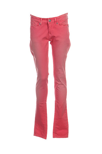 pepe jeans pantalons fille de couleur rose