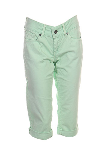 pepe jeans shorts / bermudas fille de couleur vert