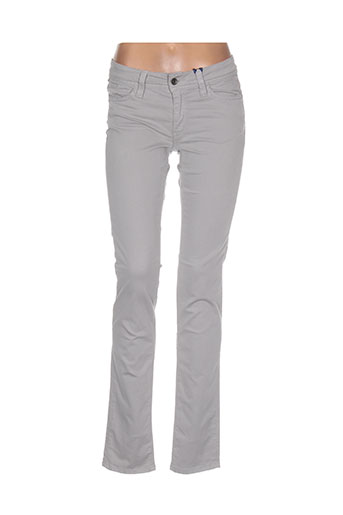 teddy smith pantalons fille de couleur gris