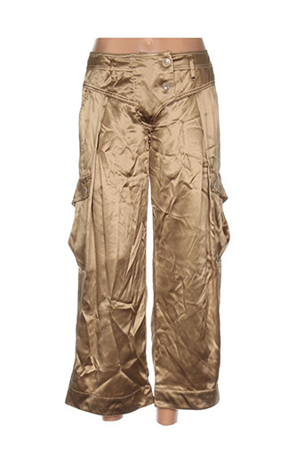 sportmax pantacourts femme de couleur beige