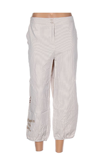 l33 pantacourts femme de couleur beige