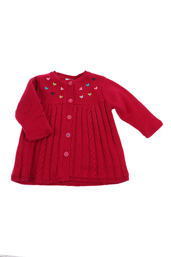 catimini manteaux fille de couleur rouge