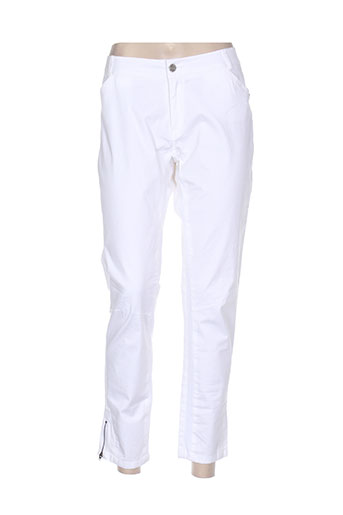 so soon pantalons femme de couleur blanc