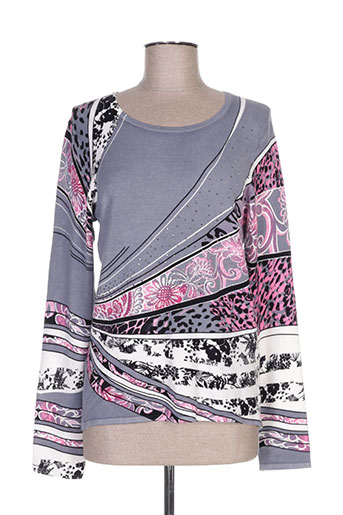 christine laure pulls femme de couleur gris