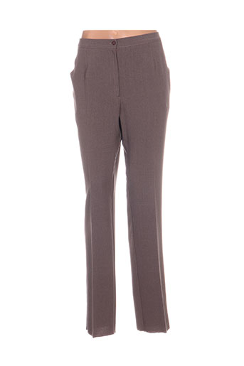 gevana pantalons femme de couleur marron