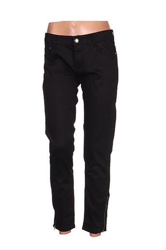 bs jeans pantalons femme de couleur noir