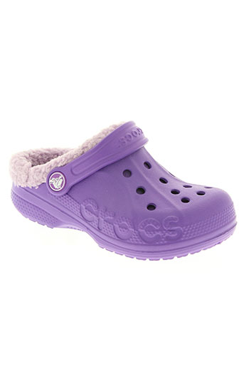 crocs chaussures fille de couleur violet