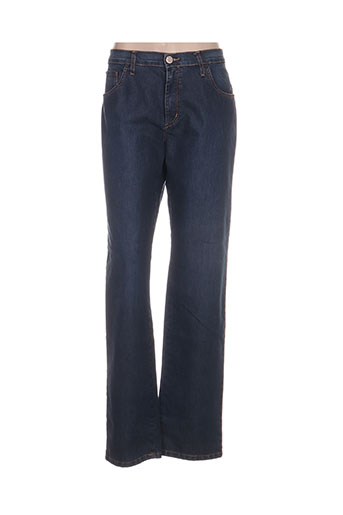 desgaste jeans femme de couleur bleu