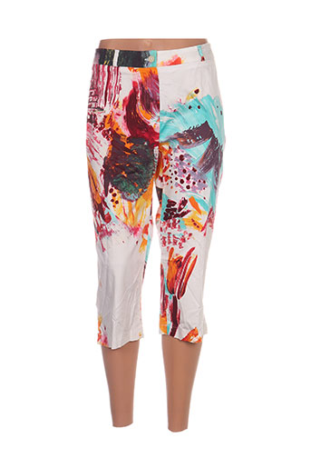 votre nom pantacourts femme de couleur blanc