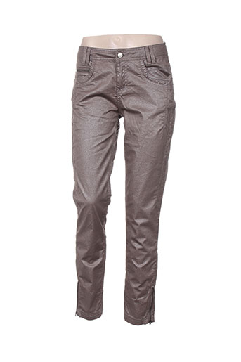 r867 pantalons femme de couleur marron