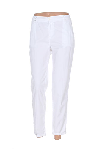 pablo gerard darel pantalons femme de couleur blanc